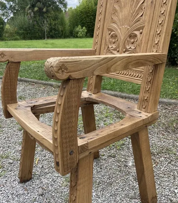 Illustration numéro 4 du produit Paire de fauteuils bretons