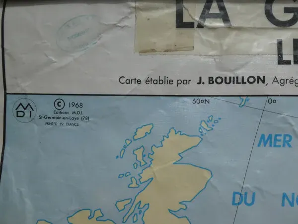 Illustration numéro 4 du produit Carte d'école vintage MDI La guerre de 1914-1918