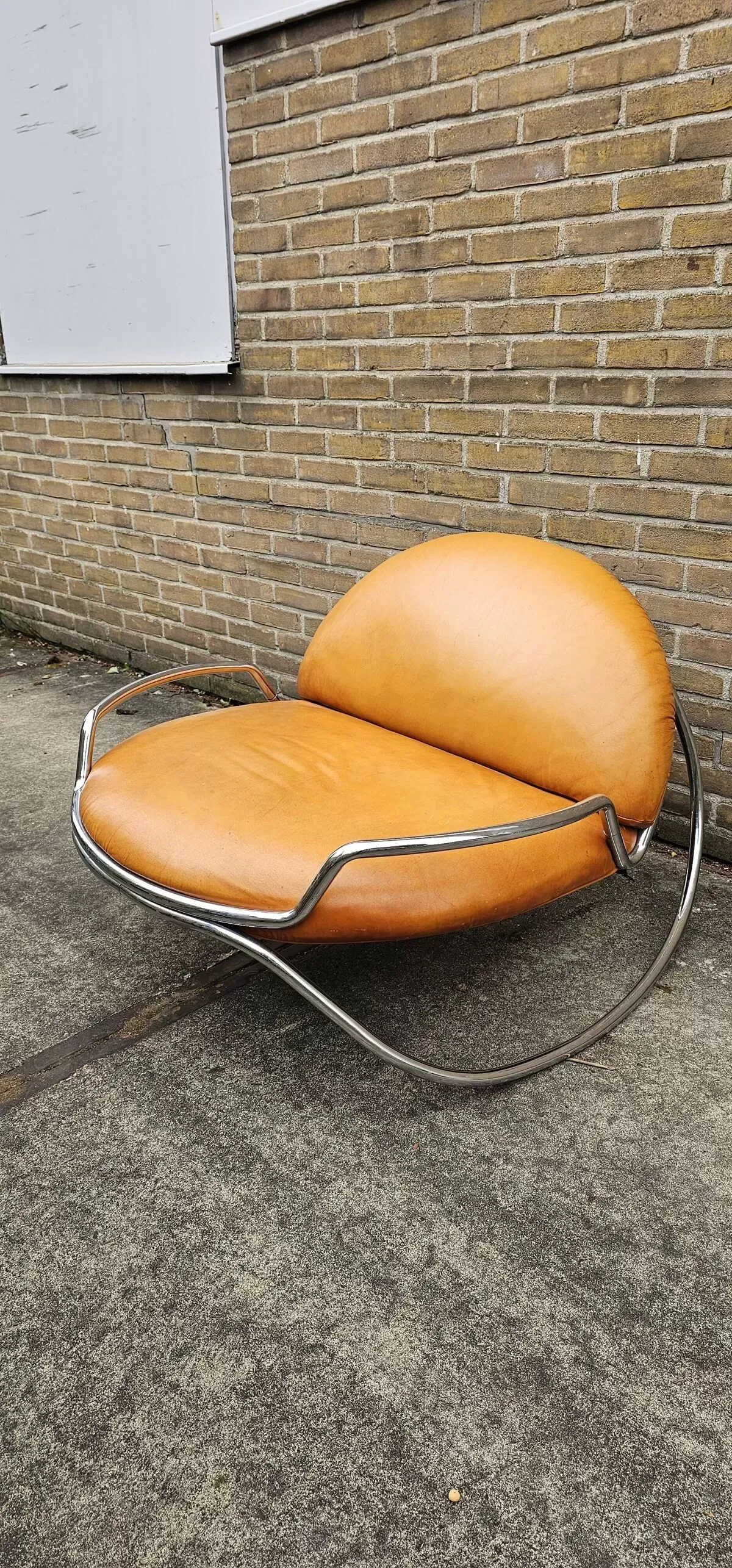 Illustration numéro 4 du produit Chaise ondalunga vintage Gastone Rinaldi 1971