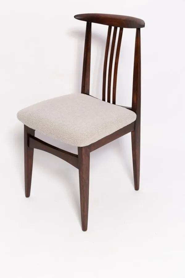 Illustration numéro 4 du produit Chaise Mid-Century en Bouclé et Hêtre par M. Zielinski, Europe, 1960s