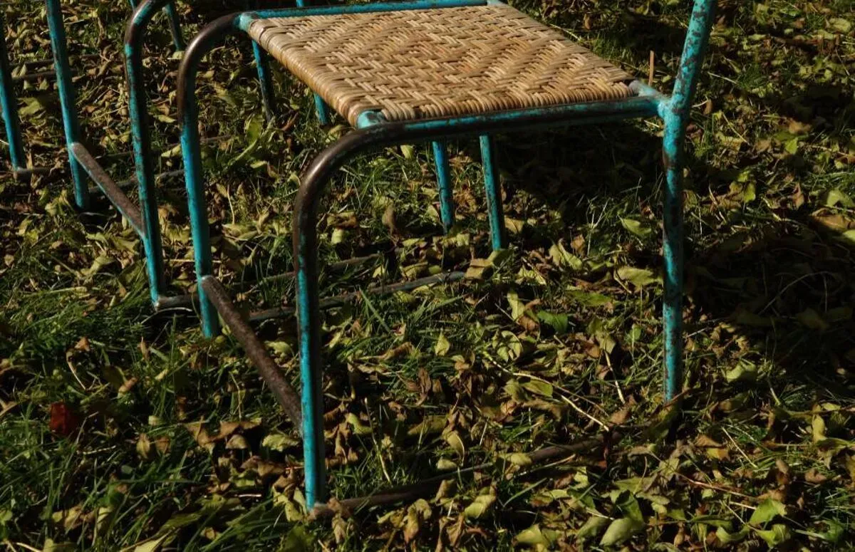 Illustration numéro 4 du produit Wrought iron and rattan garden chairs