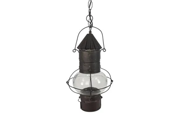 Illustration numéro 4 du produit Suspension de navire - cuivre - verre - années 1950