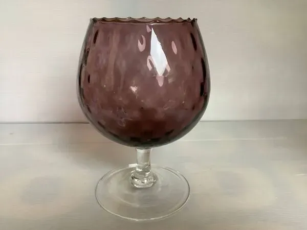 Illustration numéro 4 du produit Vase verre prune violine Empoli Italy