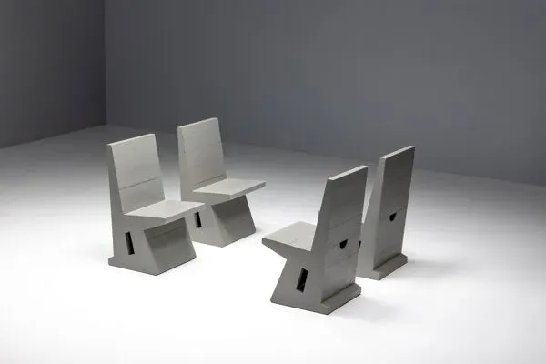 Illustration numéro 4 du produit Chaises de salle à manger par Dom Hans van der Laan, Pays-Bas, 1960