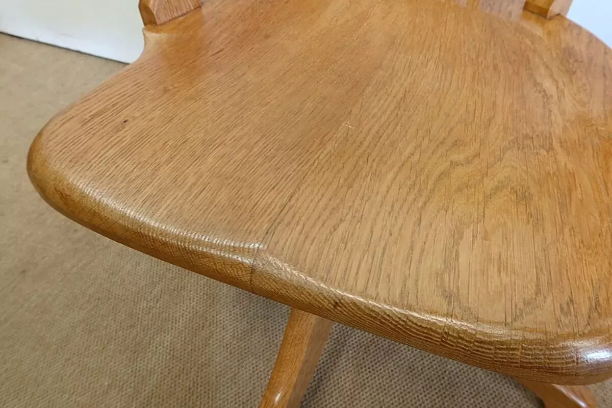 Illustration numéro 4 du produit Fauteuil de bureau réglable, en chêne clair massif – 1940