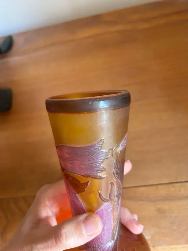 Illustration numéro 4 du produit Vase école de Nancy  Gallé Tip
