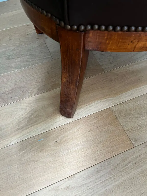 Illustration numéro 4 du produit Fauteuil club art deco cuir