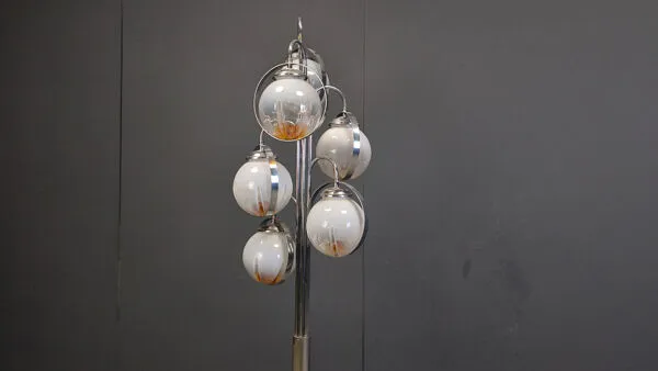 Illustration numéro 4 du produit Lampe de sol en verre de Murano vintage par Mazzega, années 1970