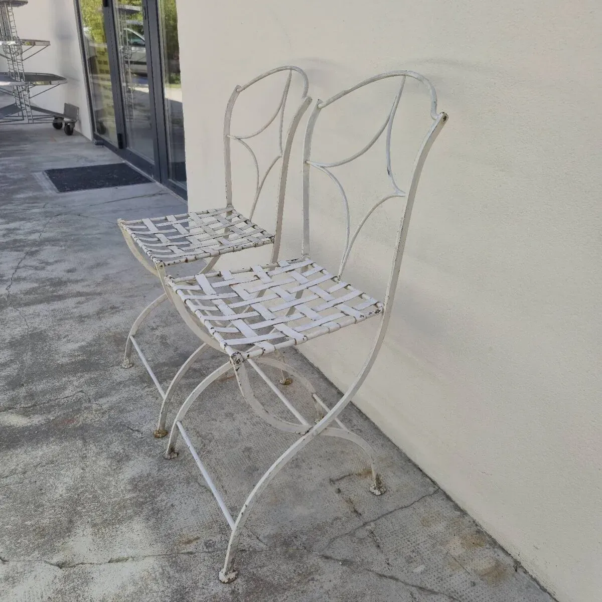 Illustration numéro 4 du produit Paire de chaises de jardin en fer forgé, XIXème s.