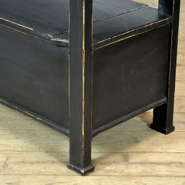 Illustration numéro 4 du produit Banc en pin ancien à plateau rabattable, années 1900