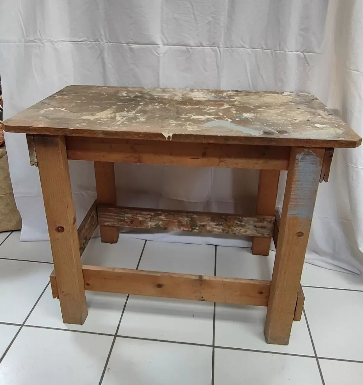 Illustration numéro 4 du produit Établi en bois vintage