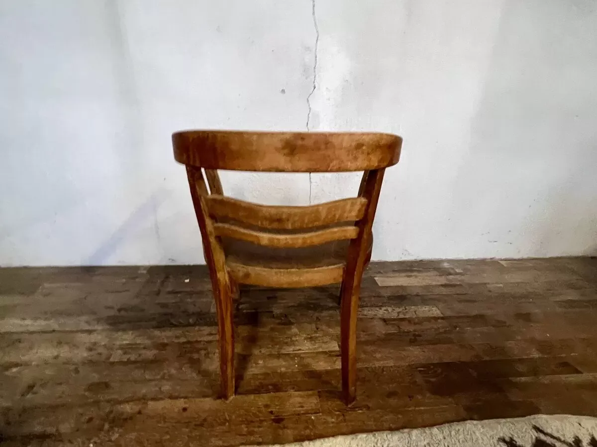 Illustration numéro 4 du produit Fauteuil vintage en hêtre