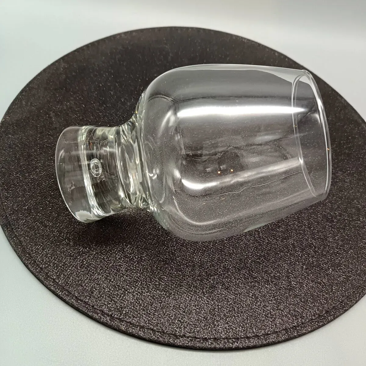 Illustration numéro 4 du produit 6 verres modèle ''fjord'' de durobor transparent pied avec bulle vintage