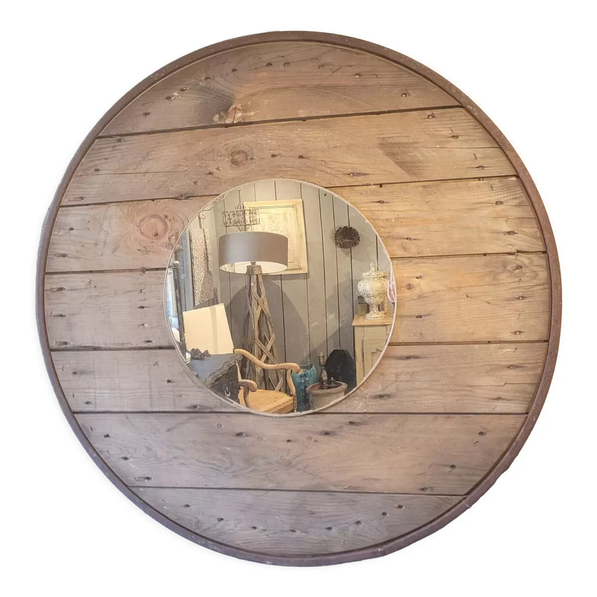 Illustration numéro 4 du produit Miroir bois, 90 cm