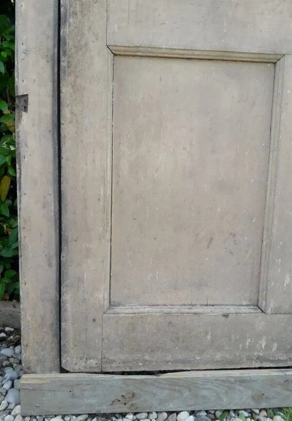 Illustration numéro 4 du produit Porte ancienne vitrée 211,5x105,5cm et son cadre porte d'entrée