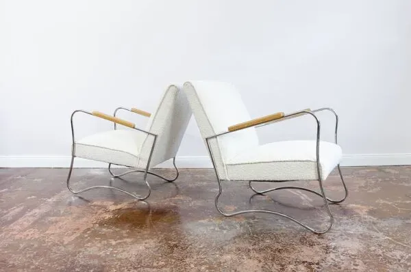 Illustration numéro 4 du produit Fauteuils de style Bauhaus, années 1950, Pologne