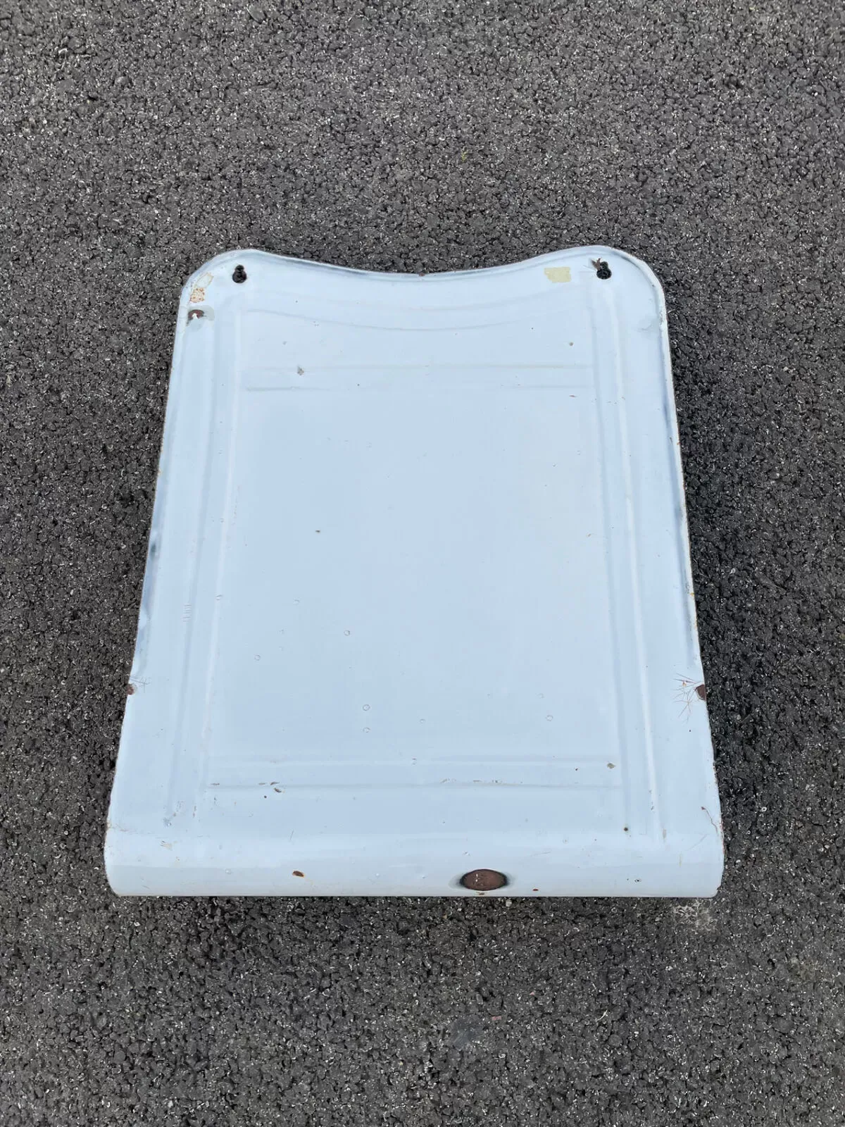 Illustration numéro 4 du produit Ancien porte ustensiles en tôle émaillée décor raisin