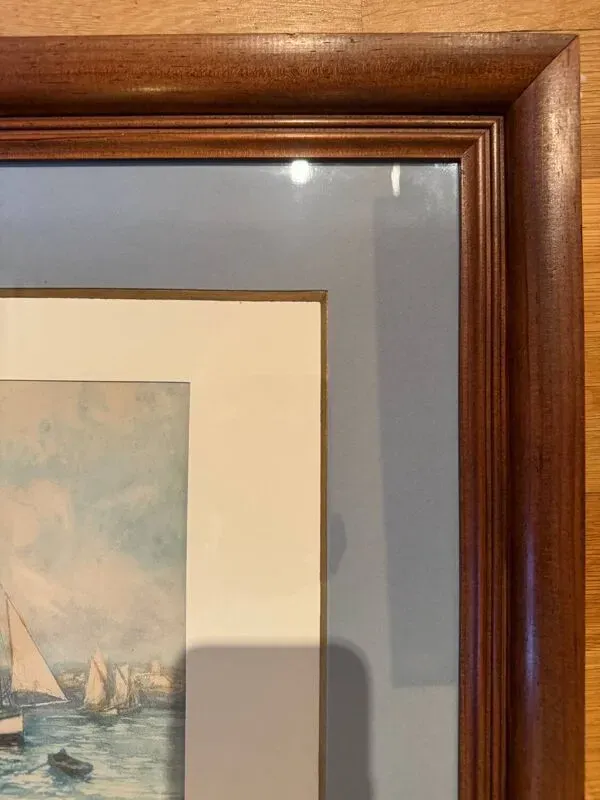 Illustration numéro 4 du produit Tableau ancien, Marine, signé et daté de 1900