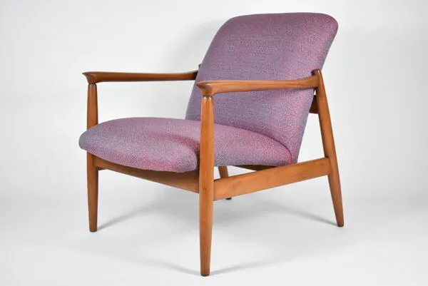 Illustration numéro 4 du produit Fauteuil original restauré GFM-64, signé par le designer E.Homa, années 1960,
