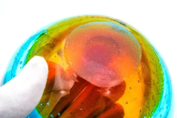 Illustration numéro 4 du produit Coupe vide-poche Murano ''Sommerso Bullicante'' – Galliano Ferro