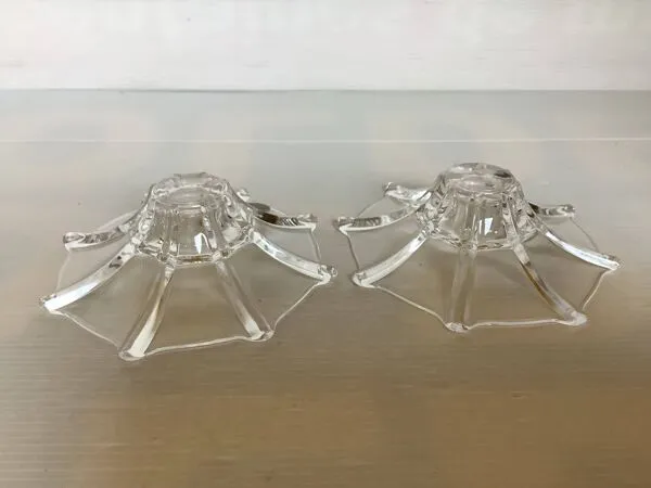 Illustration numéro 4 du produit Paire de bougeoirs cristal RCR Italy