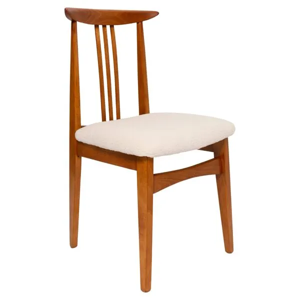 Illustration numéro 4 du produit Chaise en Bouclé ivoire crème milieu du siècle par M. Zielinski, Europe, 1960s