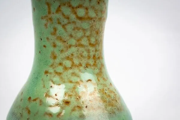 Illustration numéro 4 du produit Eugène Lion, vase en grès de Puisaye, école de Carriès, couverte turquoise