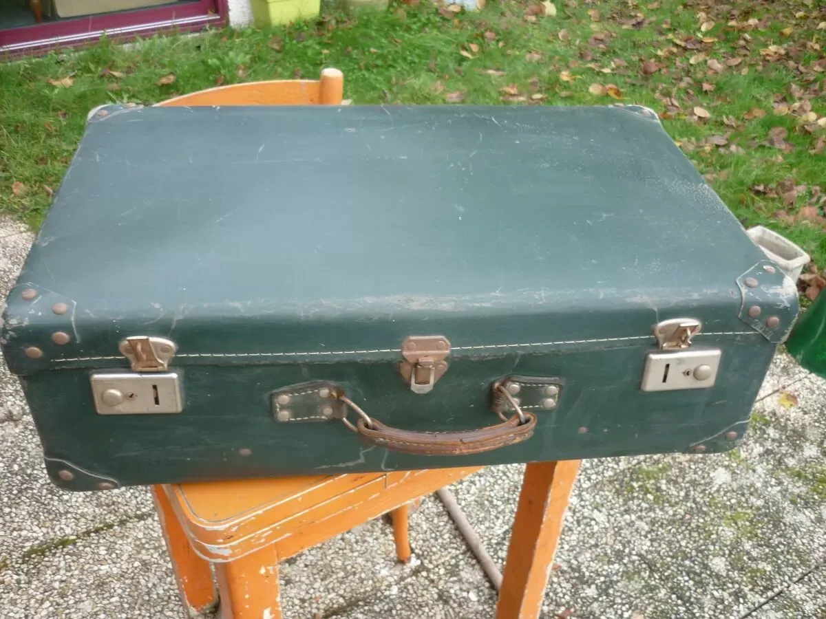 Illustration numéro 4 du produit Valise verte en carton