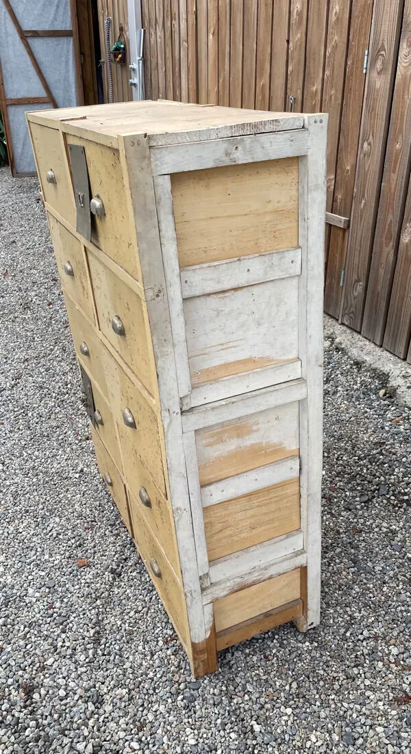 Illustration numéro 4 du produit Meuble à tiroir meuble de métier ancien