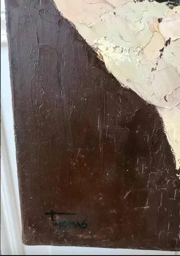 Illustration numéro 4 du produit Tableau huile sur toile nature morte fruits 1950