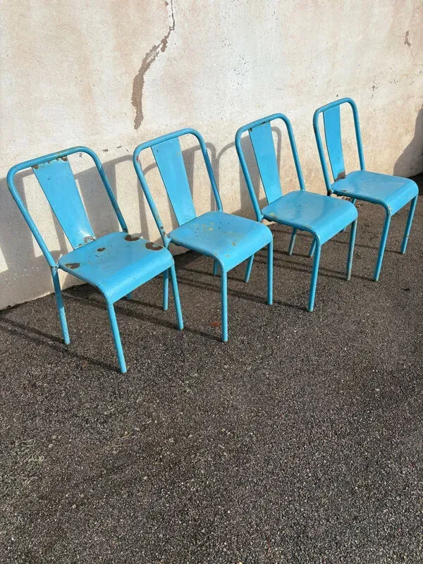 Illustration numéro 4 du produit 4 chaises tolix T37