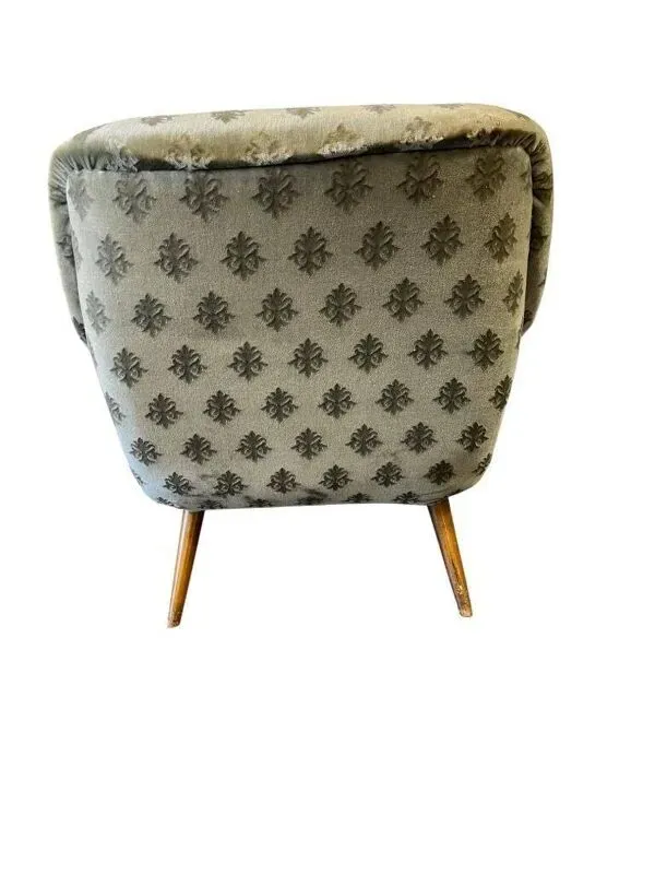 Illustration numéro 4 du produit Fauteuil cocktail vintage bleu clair / fauteuil / fauteuil une place