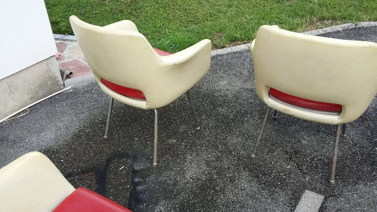 Illustration numéro 4 du produit 7 chaises fauteuils modernistes 70s pop loft Froscher Kg