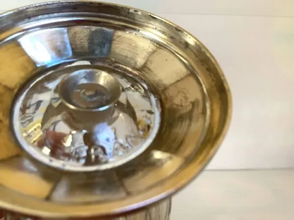 Illustration numéro 4 du produit Sucrier saupoudreuse métal argenté argit art déco