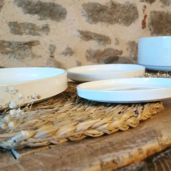 Illustration numéro 4 du produit 3 plats vintage, service Gigogne de Michel Hamon, Gien Prisunic 1970