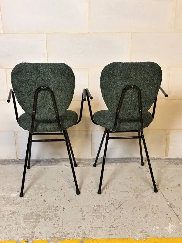 Illustration numéro 4 du produit Paire de chaises avec accoudoirs  Jacques Hitier I Années 1950