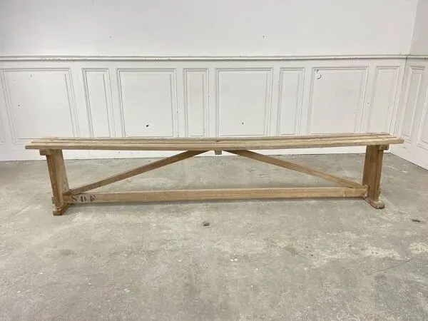 Illustration numéro 4 du produit Bancs à lattes 1930 en hêtre