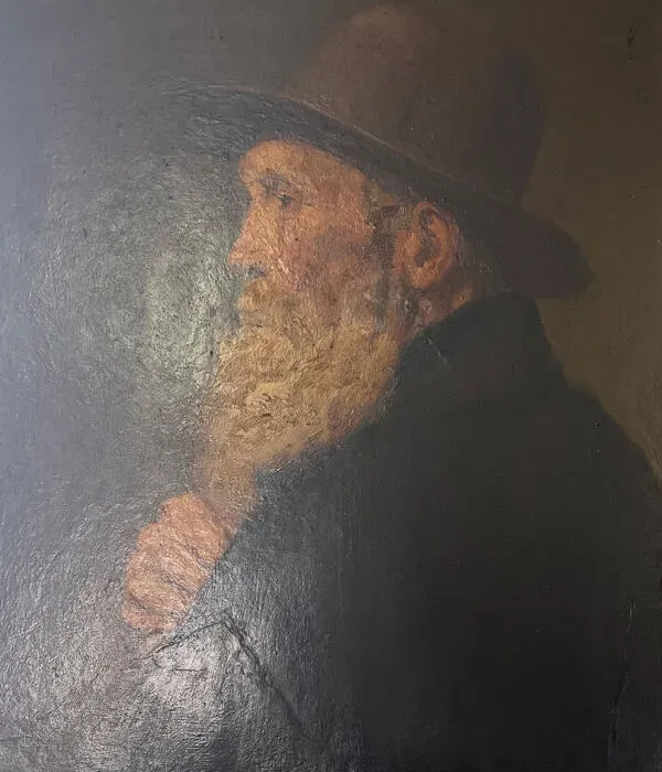 Illustration numéro 4 du produit Portrait viellard - huile sur panneau