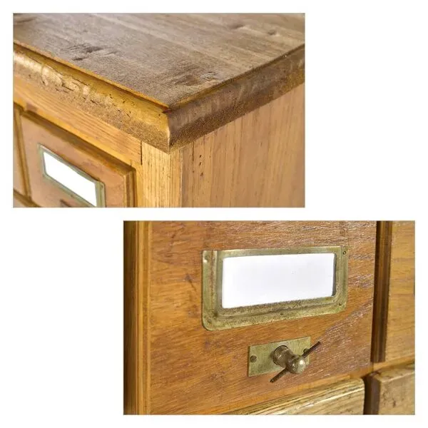 Illustration numéro 4 du produit Grand meuble d’apothicaire en bois à 96 tiroirs