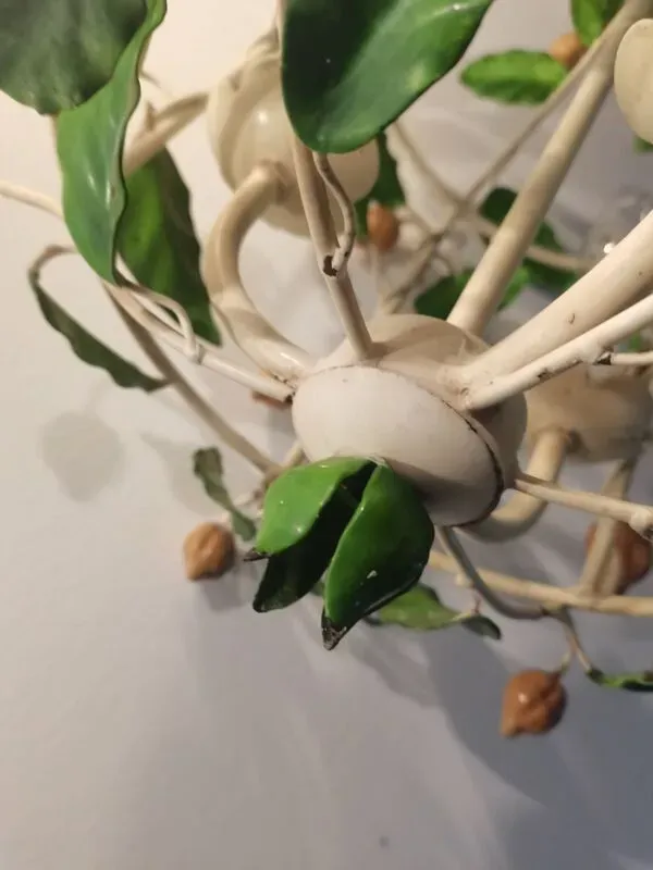 Illustration numéro 4 du produit Lustre Toleware italien année 60