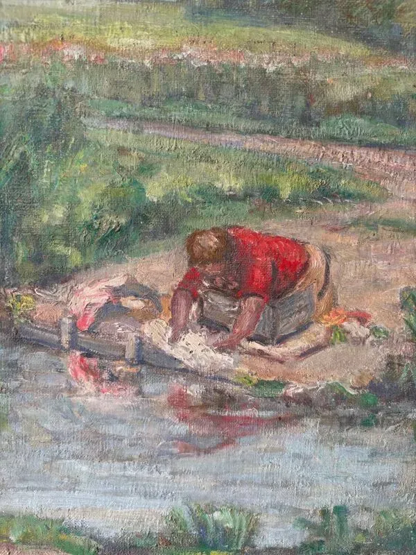 Illustration numéro 4 du produit La lavandière signée