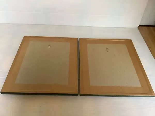 Illustration numéro 4 du produit Paire de cadres à l'aquarelle paysages de nature