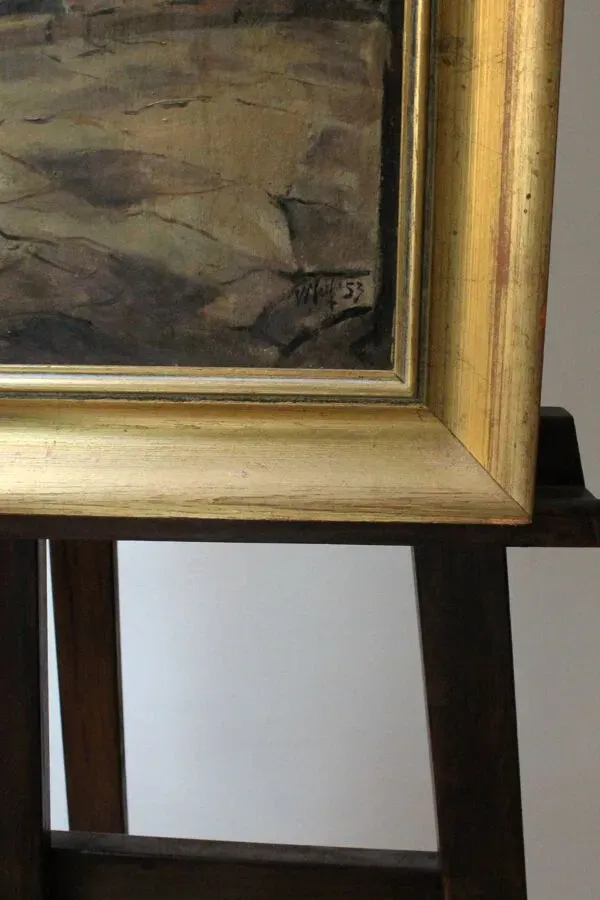 Illustration numéro 4 du produit Peinture école française du XXe siècle ''Abside de la cathédrale de Saint-Om