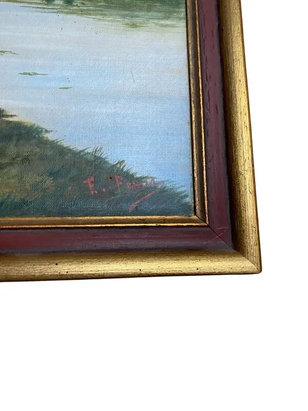 Illustration numéro 4 du produit Vache au bord d’une rivière – École française, fin XIXe siècle