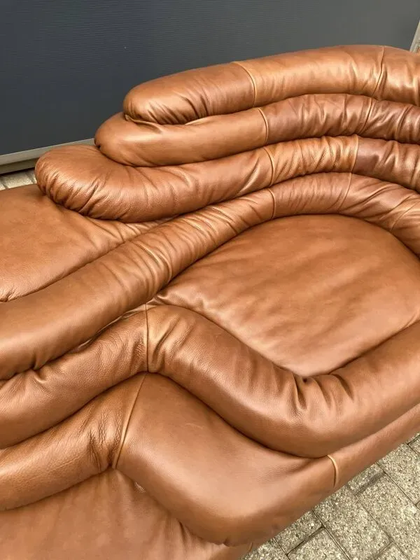 Illustration numéro 4 du produit 2x De Sede Terrazza Ds-1025 (rechts & links element) Cognac