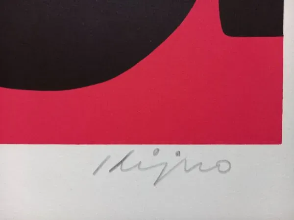 Illustration numéro 4 du produit Lithographie en couleurs de Ladislas Kijno ,composition abstraite, signée