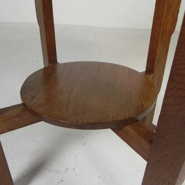 Illustration numéro 4 du produit Table Art Déco avec plateau en laiton, Amsterdam School, années 1930