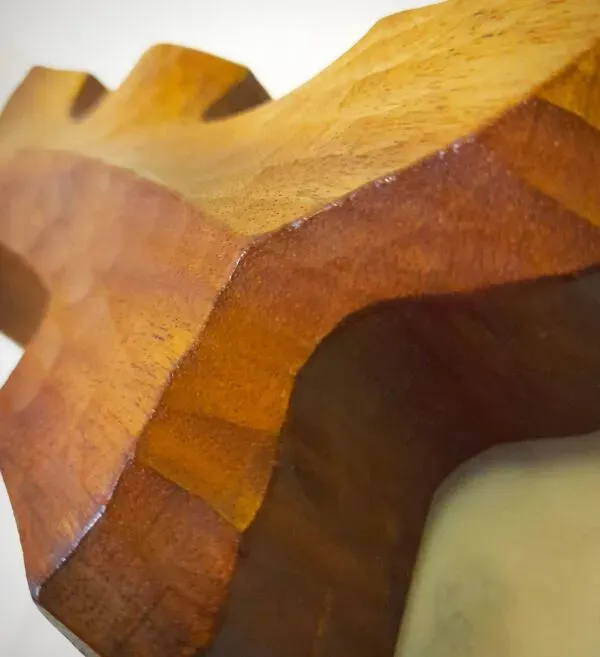 Illustration numéro 4 du produit Bougeoir Anthroposophique réversible en citronnier, école de Dornach