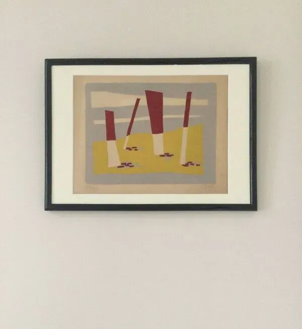 Illustration numéro 4 du produit La plage,1954.lithographie originale de léon gischia ( 1903-1991).