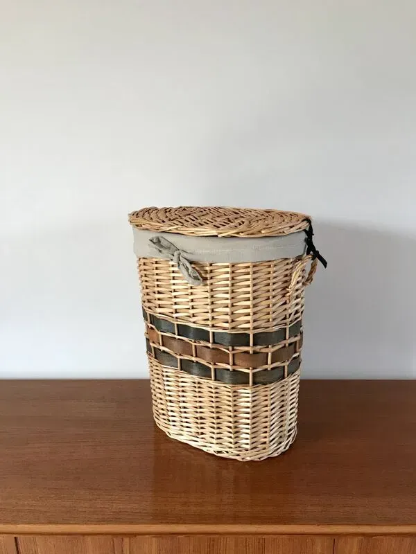 Illustration numéro 4 du produit panière en osier / rotin 1970